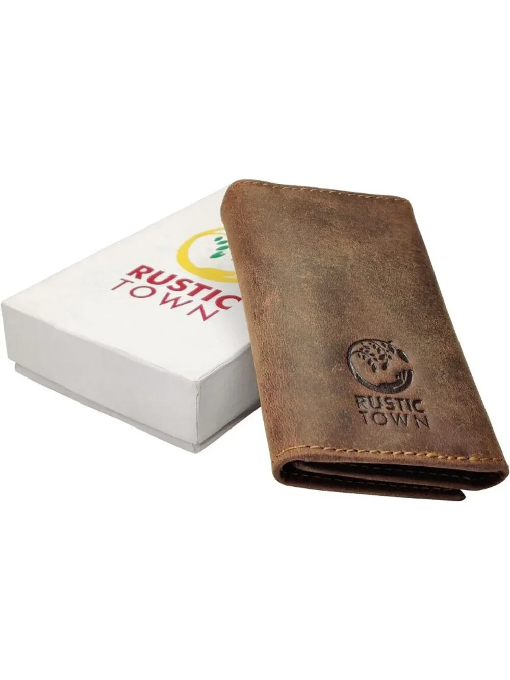 Leather Key Holder Organizer - Slim Wallet Pouch for 6 Keys & 3 Cards